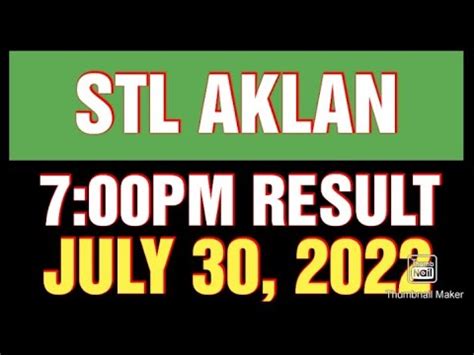 stl aklan result today 7pm live youtube